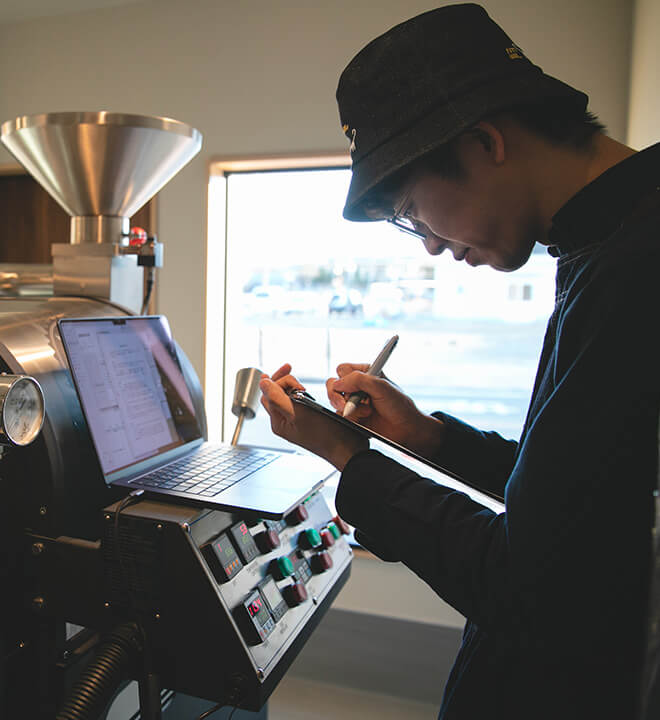 会話が生まれる<br />
ロースタリー体験